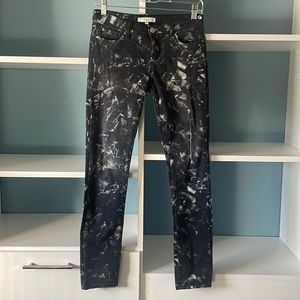 Black and white IRO jeans in size 26.